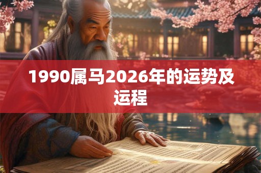 1990属马2026年的运势及运程