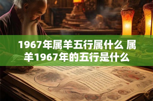 1967年属羊五行属什么 属羊1967年的五行是什么