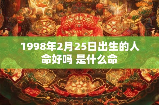 1998年2月25日出生的人命好吗 是什么命