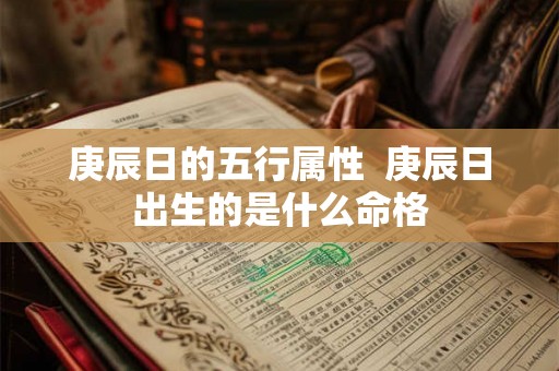 庚辰日的五行属性  庚辰日出生的是什么命格