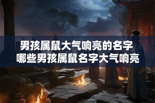 男孩属鼠大气响亮的名字 哪些男孩属鼠名字大气响亮 男孩属鼠大气响亮的名字 哪些男孩属鼠名字大气响亮