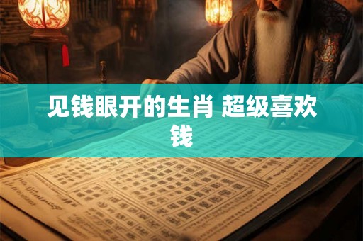 见钱眼开的生肖 超级喜欢钱