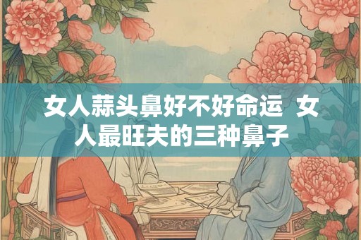 女人蒜头鼻好不好命运  女人最旺夫的三种鼻子
