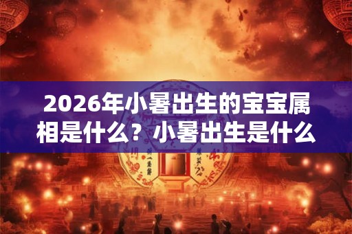 2026年小暑出生的宝宝属相是什么？小暑出生是什么命？