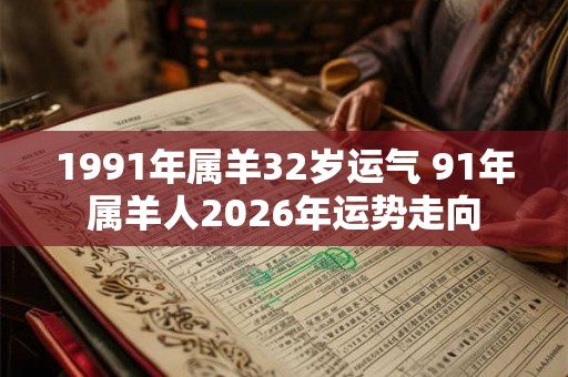 1991年属羊32岁运气 91年属羊人2026年运势走向