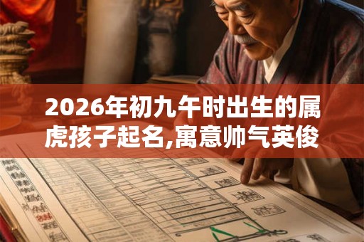 2026年初九午时出生的属虎孩子起名,寓意帅气英俊