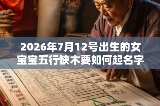 2026年7月12号出生的女宝宝五行缺木要如何起名字