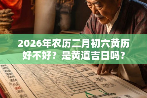 2026年农历二月初六黄历好不好？是黄道吉日吗？