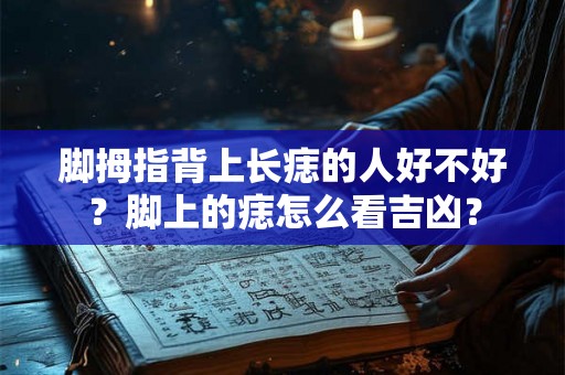 脚拇指背上长痣的人好不好？脚上的痣怎么看吉凶？
