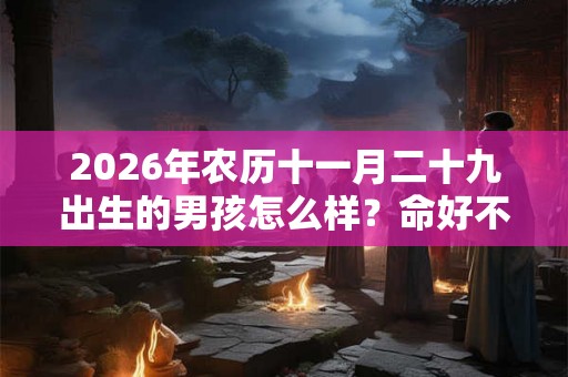 2026年农历十一月二十九出生的男孩怎么样？命好不好？
