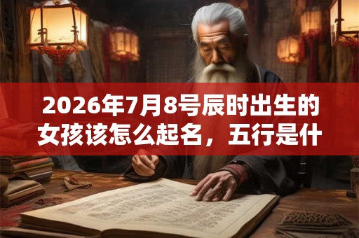 2026年7月8号辰时出生的女孩该怎么起名，五行是什么？