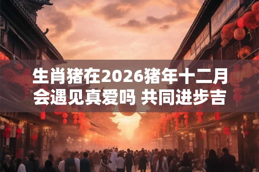 生肖猪在2026猪年十二月会遇见真爱吗 共同进步吉星相助