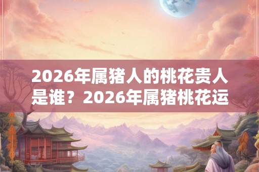 2026年属猪人的桃花贵人是谁？2026年属猪桃花运如何？