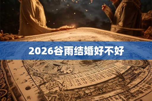 2026谷雨结婚好不好 2026谷雨结婚好不好