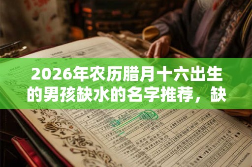 2026年农历腊月十六出生的男孩缺水的名字推荐，缺水不好？