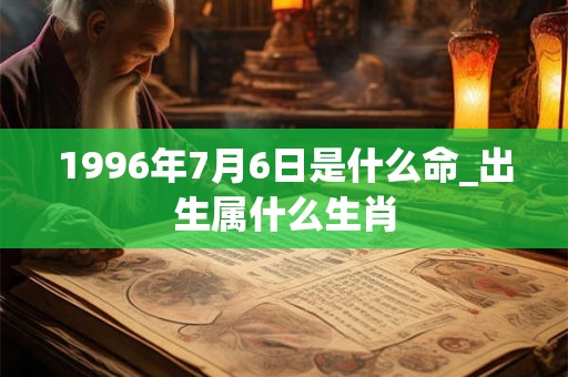 1996年7月6日是什么命_出生属什么生肖 1996年7月6日是什么命_出生属什么生肖