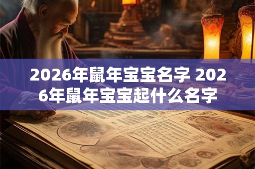 2026年鼠年宝宝名字 2026年鼠年宝宝起什么名字 2026年鼠年宝宝名字 2026年鼠年宝宝起什么名字