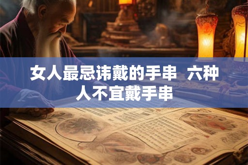 女人最忌讳戴的手串  六种人不宜戴手串