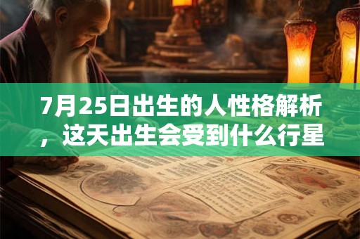 7月25日出生的人性格解析，这天出生会受到什么行星影响？