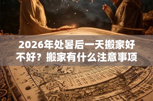 2026年处暑后一天搬家好不好？搬家有什么注意事项？