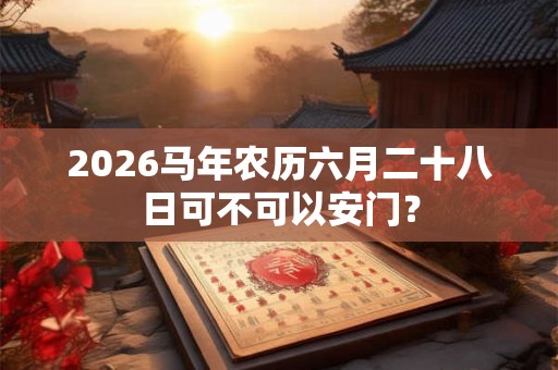 2026马年农历六月二十八日可不可以安门？