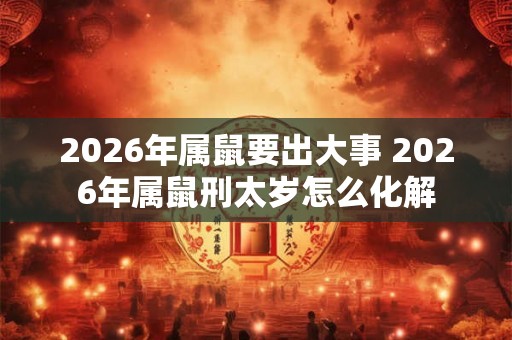 2026年属鼠要出大事 2026年属鼠刑太岁怎么化解