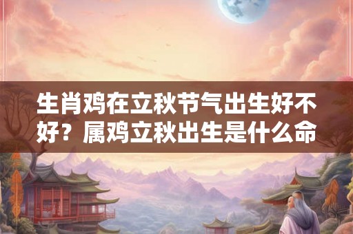 生肖鸡在立秋节气出生好不好？属鸡立秋出生是什么命？