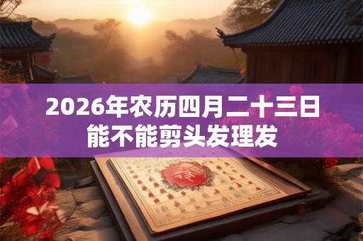 2026年农历四月二十三日能不能剪头发理发