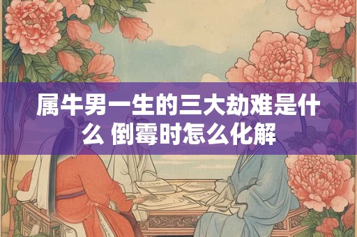 属牛男一生的三大劫难是什么 倒霉时怎么化解 属牛男一生的三大劫难是什么 倒霉时怎么化解