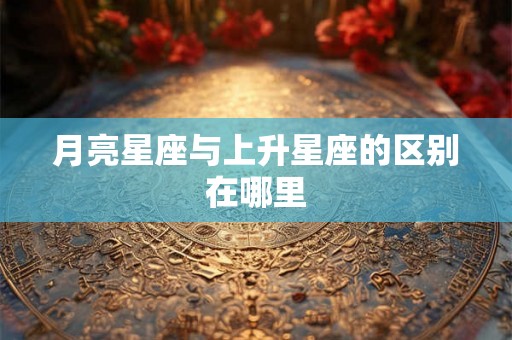月亮星座与上升星座的区别在哪里