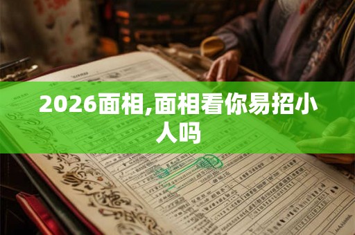 2026面相,面相看你易招小人吗 2026面相,面相看你易招小人吗