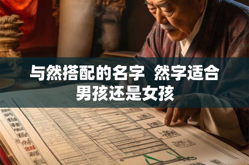 与然搭配的名字  然字适合男孩还是女孩