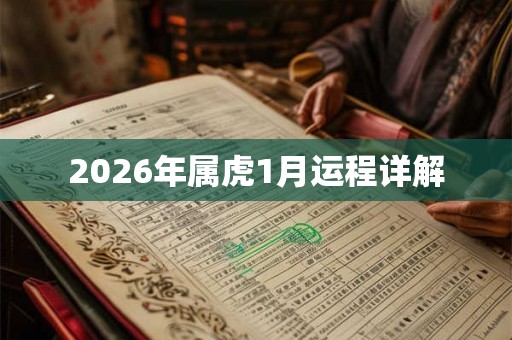 2026年属虎1月运程详解