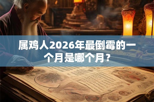 属鸡人2026年最倒霉的一个月是哪个月？
