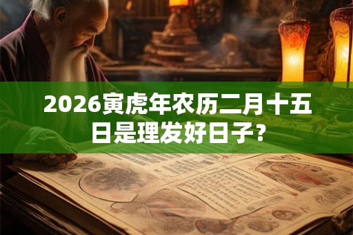 2026寅虎年农历二月十五日是理发好日子？
