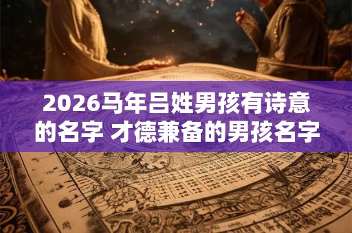 2026马年吕姓男孩有诗意的名字 才德兼备的男孩名字解析