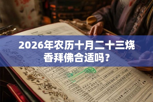 2026年农历十月二十三烧香拜佛合适吗? 2026年农历十月二十三烧香拜佛合适吗?