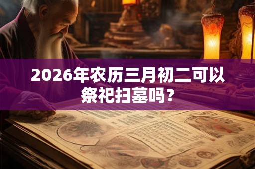 2026年农历三月初二可以祭祀扫墓吗? 2026年农历三月初二可以祭祀扫墓吗?