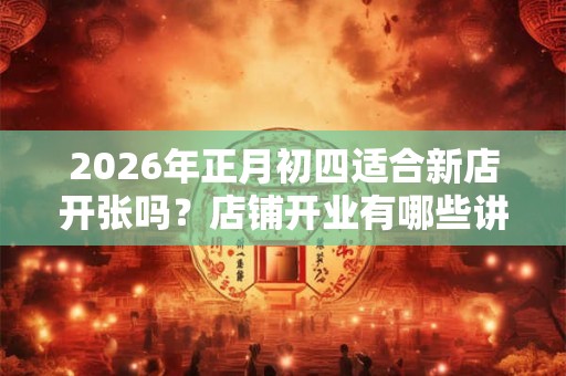 2026年正月初四适合新店开张吗？店铺开业有哪些讲究？