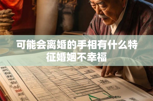 可能会离婚的手相有什么特征婚姻不幸福