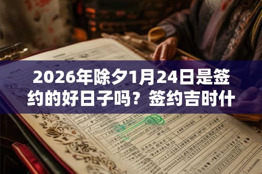 2026年除夕1月24日是签约的好日子吗？签约吉时什么时候？