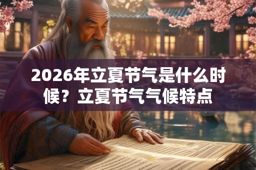 2026年立夏节气是什么时候？立夏节气气候特点