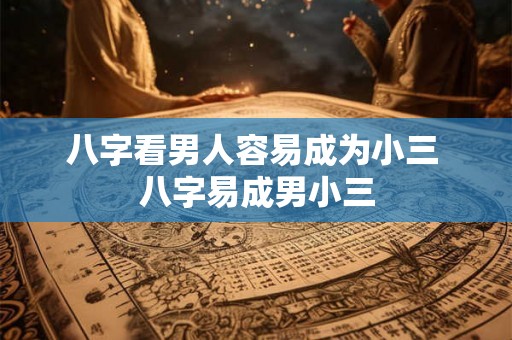 八字看男人容易成为小三 八字易成男小三