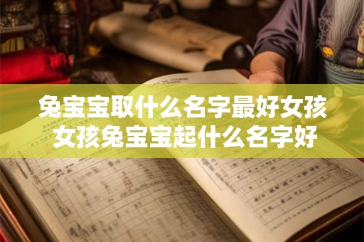 兔宝宝取什么名字最好女孩 女孩兔宝宝起什么名字好