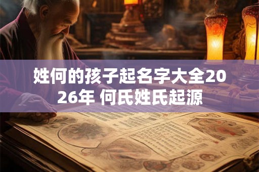 姓何的孩子起名字大全2026年 何氏姓氏起源