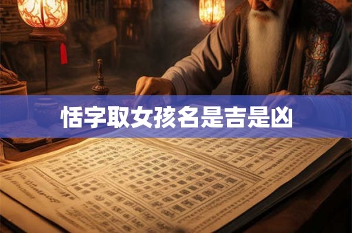 恬字取女孩名是吉是凶