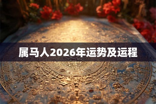 属马人2026年运势及运程