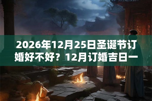 2026年12月25日圣诞节订婚好不好？12月订婚吉日一览