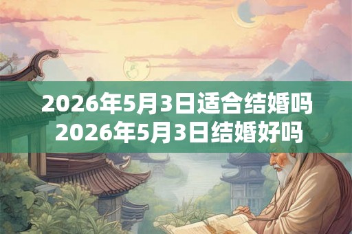 2026年5月3日适合结婚吗 2026年5月3日结婚好吗