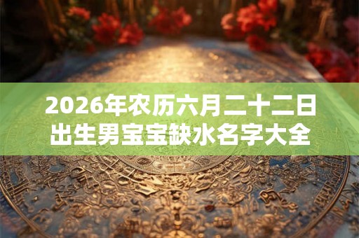 2026年农历六月二十二日出生男宝宝缺水名字大全 2026年农历六月二十二日出生男宝宝缺水名字大全